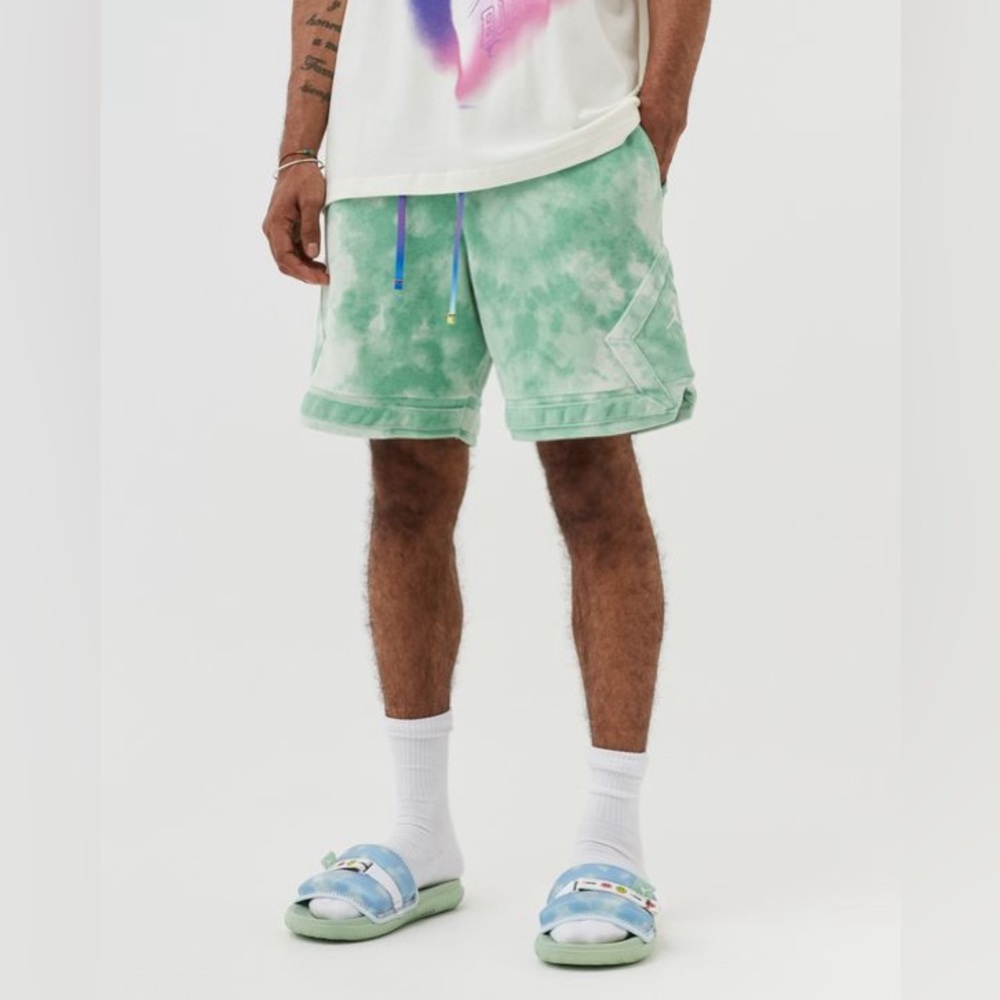 Nike Air Jordan x J Balvin Men's UV-Reactive Shorts Green Size M DR2964-316